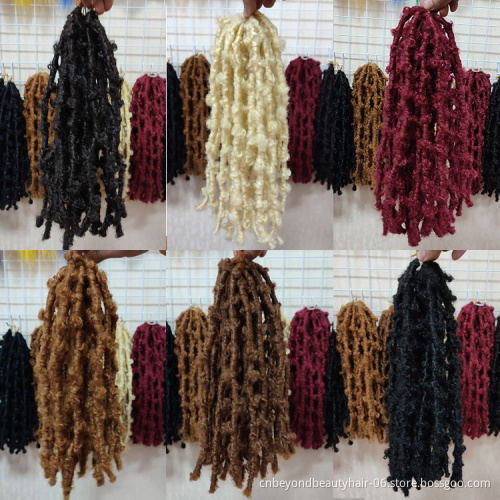 Long Goddess Locs Faux Distressed Butterfly Locs braids for african hair New Faux locs Soft dread locks